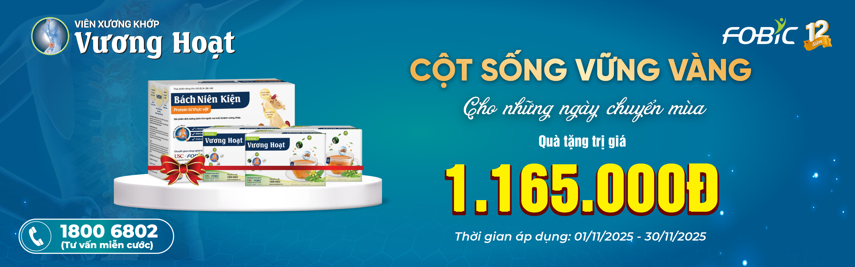 CỘT SỐNG VỮNG VÀNG - Không lo đau nhức khi chuyển mùa