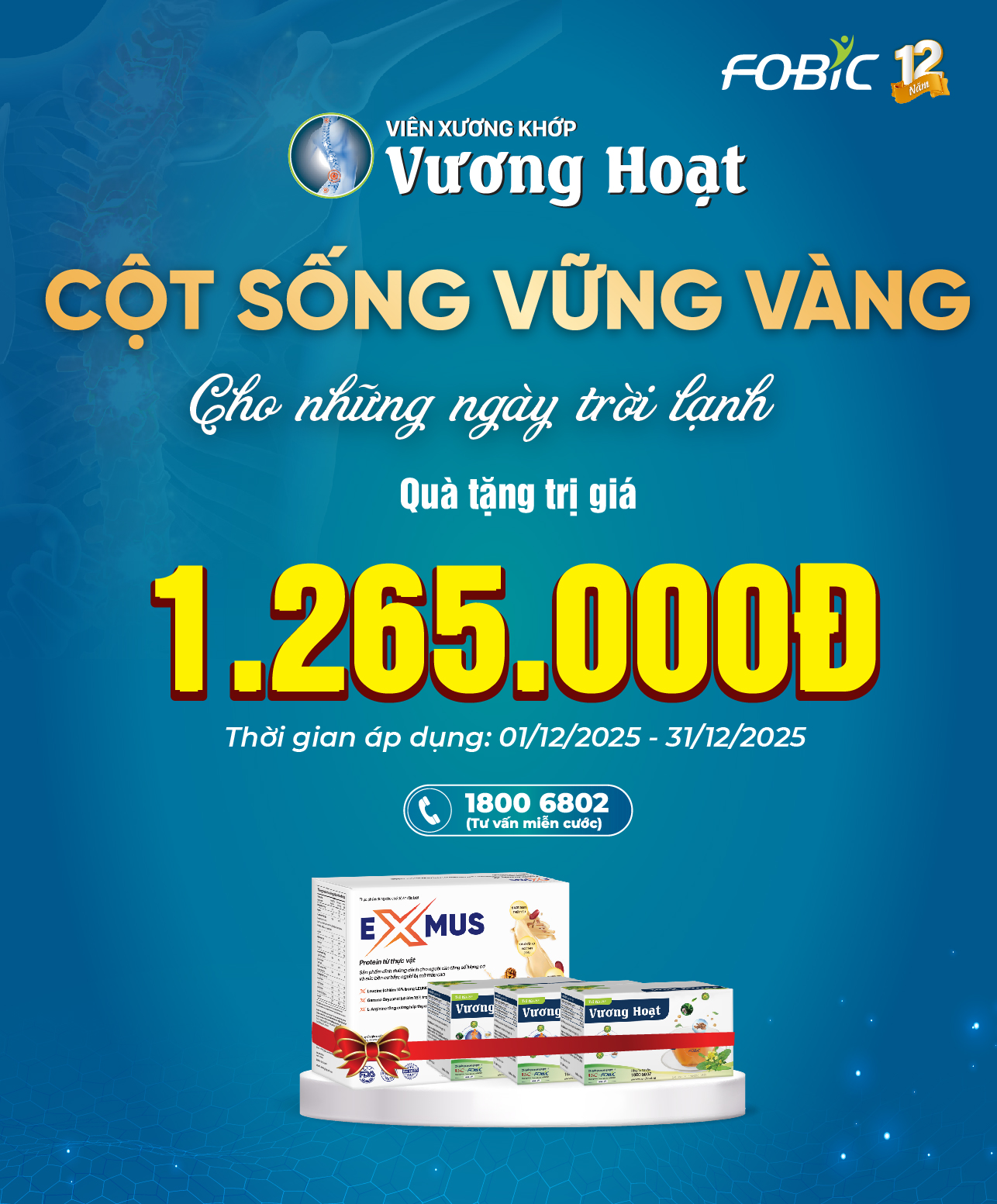 CỘT SỐNG VỮNG VÀNG - Không lo đau nhức khi trời lạnh