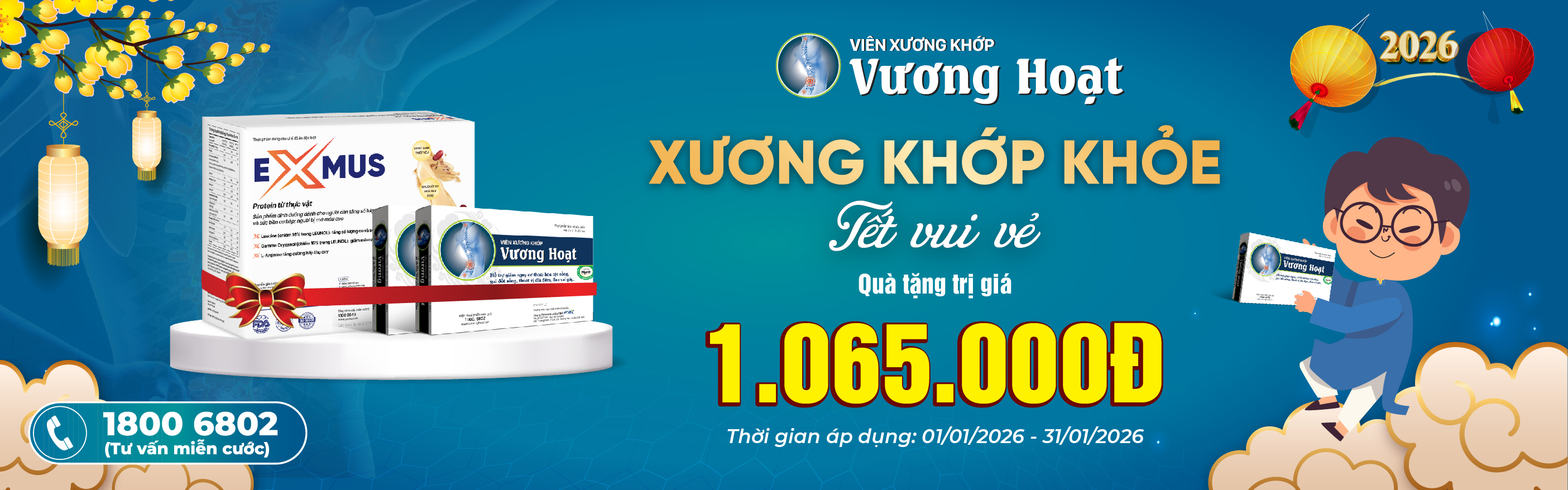 XƯƠNG KHỚP KHỎE - TẾT VUI VẺ