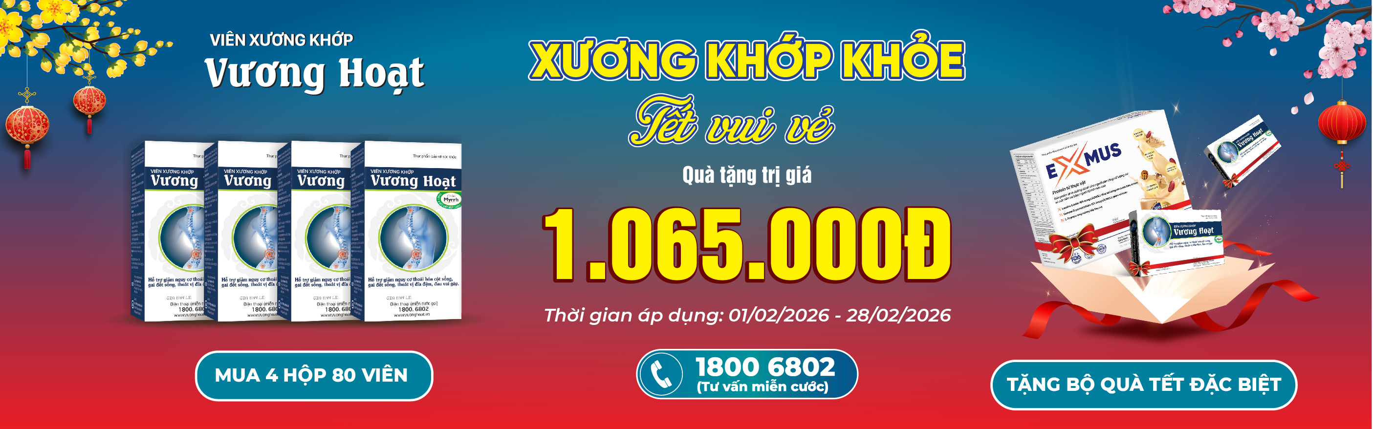 XƯƠNG KHỚP KHỎE - TẾT VUI VẺ XƯƠNG KHỚP KHỎE - TẾT VUI VẺ