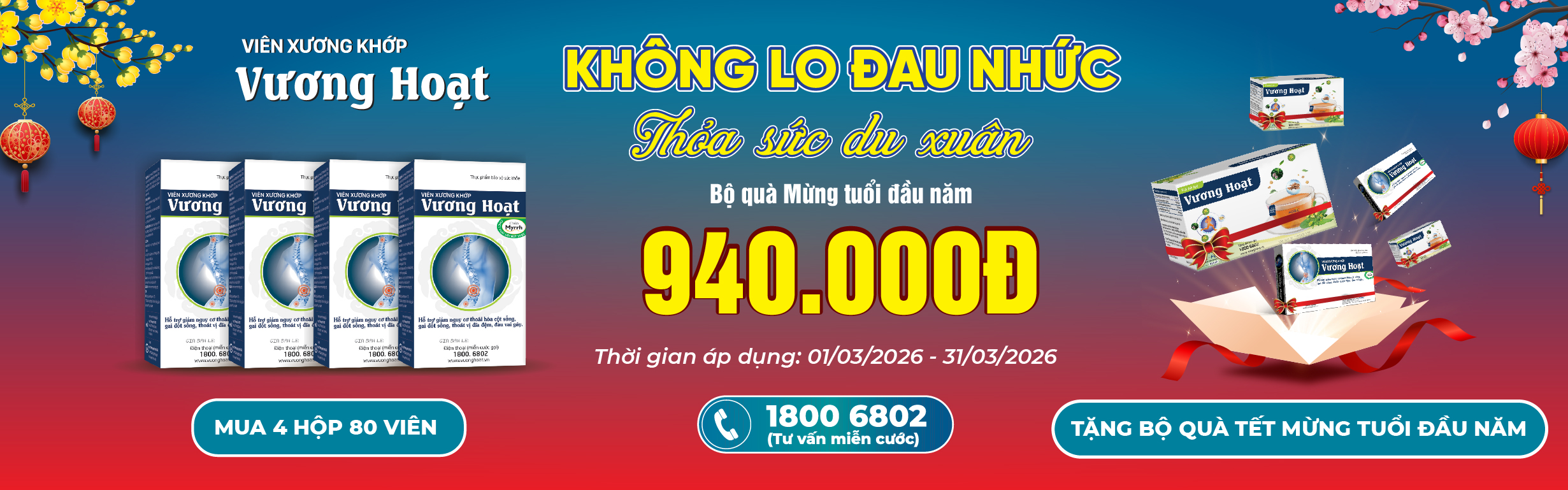 KHÔNG LO ĐAU NHỨC - THỎA SỨC DU XUÂN KHÔNG LO ĐAU NHỨC - THỎA SỨC DU XUÂN