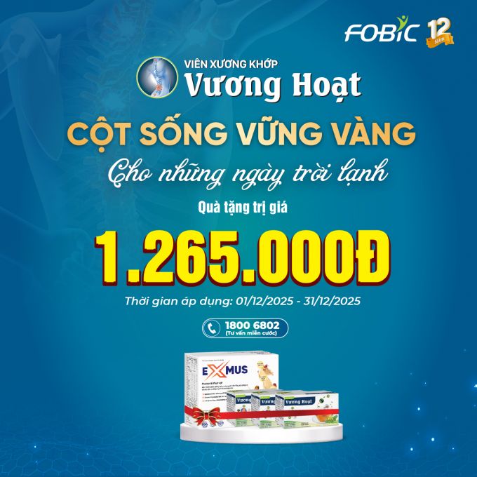 CỘT SỐNG VỮNG VÀNG - không lo đau nhức khi trời lạnh